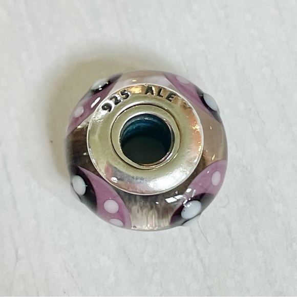 Pandora Purple Glass Ladybird / Ladybug Murano Charm - Picture 4 of 5